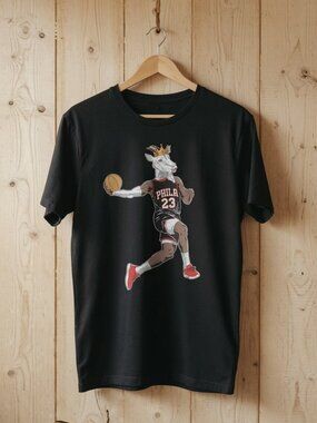 LeBron James GOAT Philadelphia Crown T-Shirt